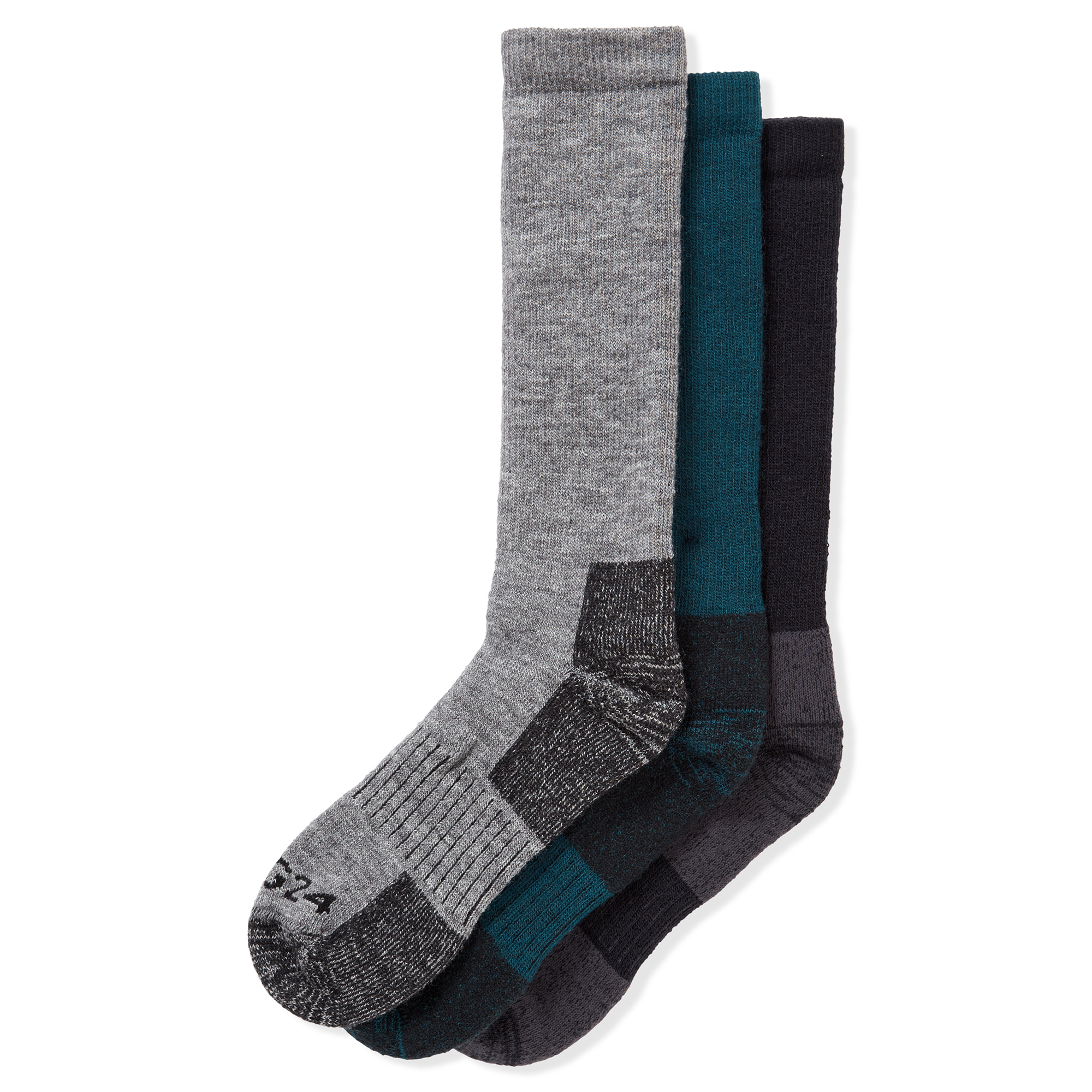 TOG24 Rigton Merino Trail Socks 3 Pack Multipack Hiking Walking Wool ...